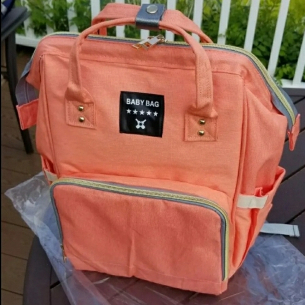 Coral diaperbag backpack